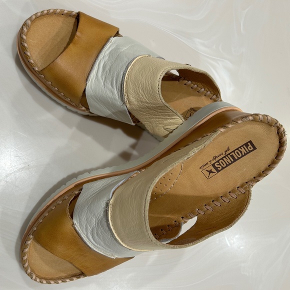 PIKOLINOS Aguadulce Strappy Wedge Sandals - Size 10 - Picture 4 of 7